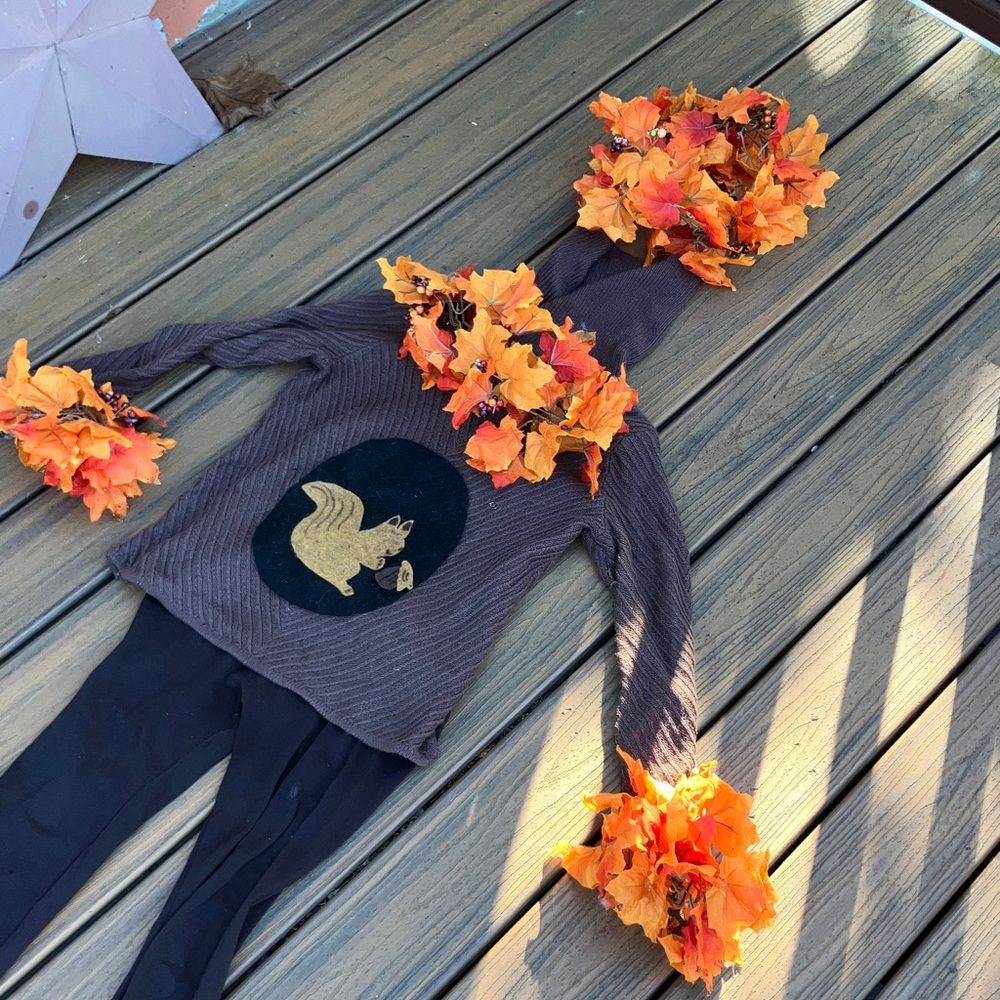 TREE COSTUME Brown Squirrel Hoodie and Pants Set DIY